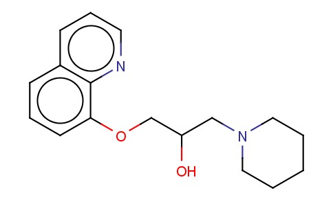 1-PIPERIDINEETHANOL, ALPHA-((8-QUINOLINYLOXY)METHYL)-